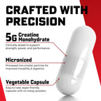 Cápsulas de monohidrato de creatina, 0.18 oz por porción, dosificad...