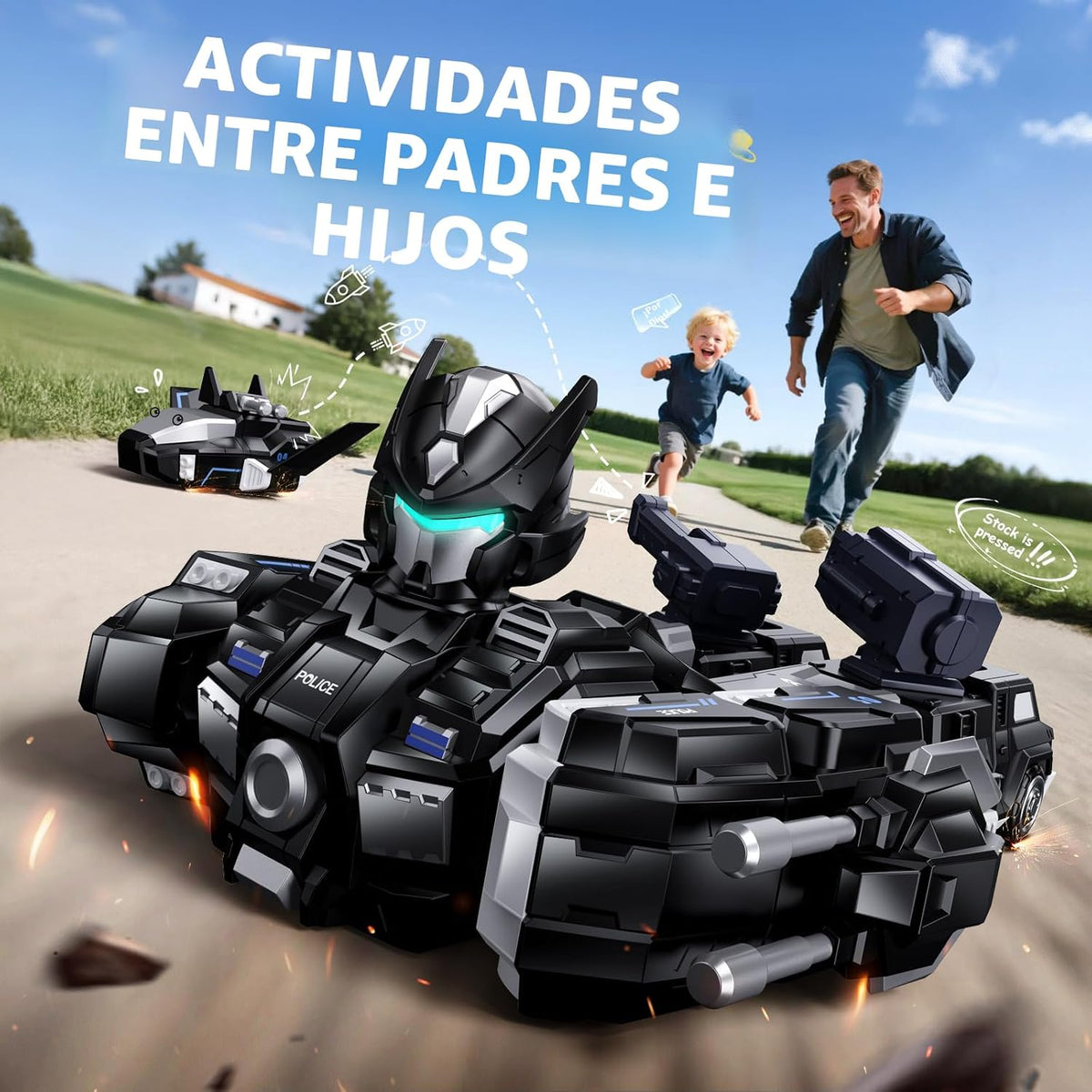 Camiones de policía transformables magnéticos 5 en 1, juguetes de r...