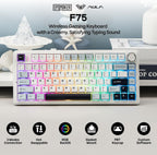 EPOMAKER x Aula F75 - Teclado mecánico con junta, 75% inalámbrico i...