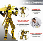 PkghoKids Figura de acción impresa en 3D, robot T13 con 13 partes m...
