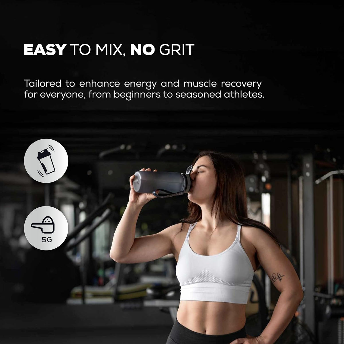 PURE TRIBE PureCreatine - Monohidrato de creatina micronizada alime...