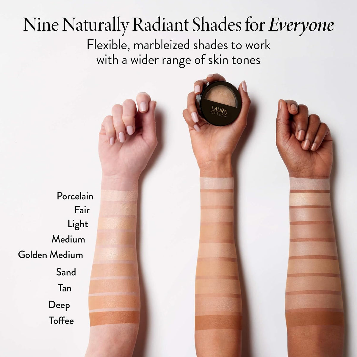 LAURA GELLER Baked Balance-N-Glow - Base de maquillaje (mediana), c...