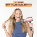 Secador de pelo iónico Wavytalk Blown Away con difusor para cabello...