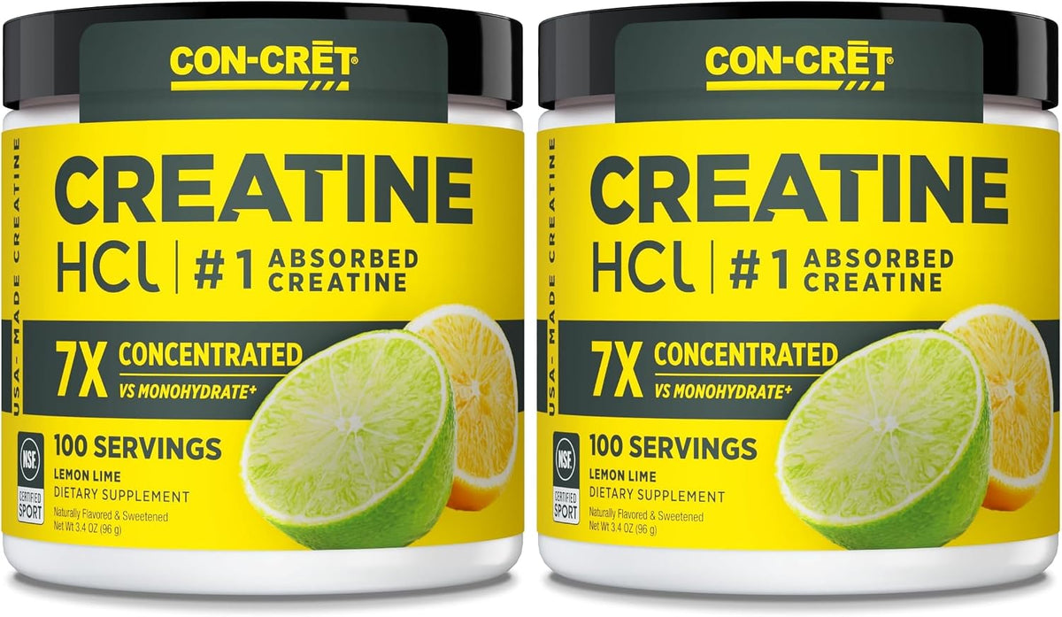 CON-CRET Creatina HCl en polvo | Apoyo de energía muscular, cogniti...