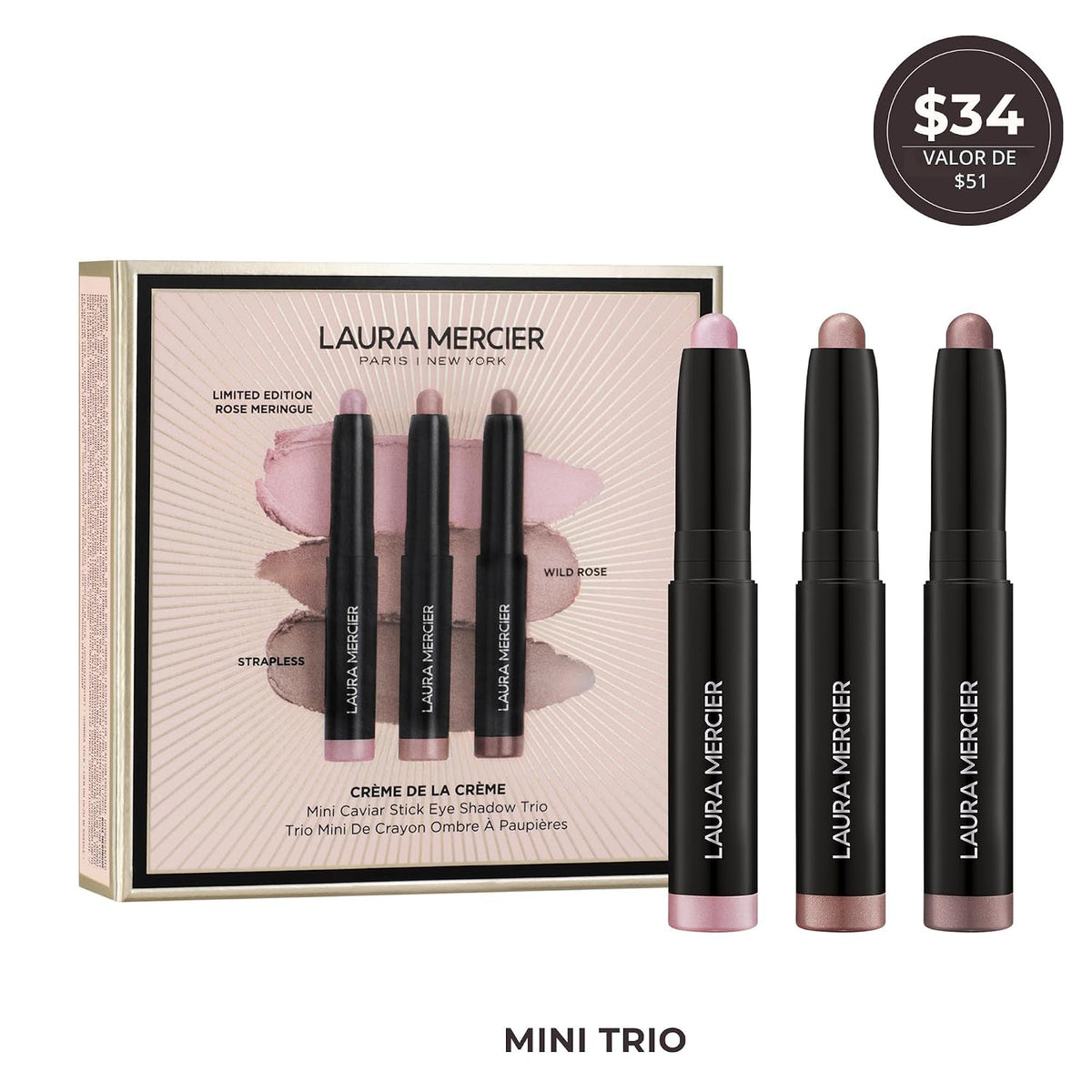 Laura Mercier Caviar Stick Sombra de ojos con ácido hialurónico | C...