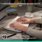 Logitech Wave Keys & Lift Vertical Mouse Combo ergonómico inalámbri...