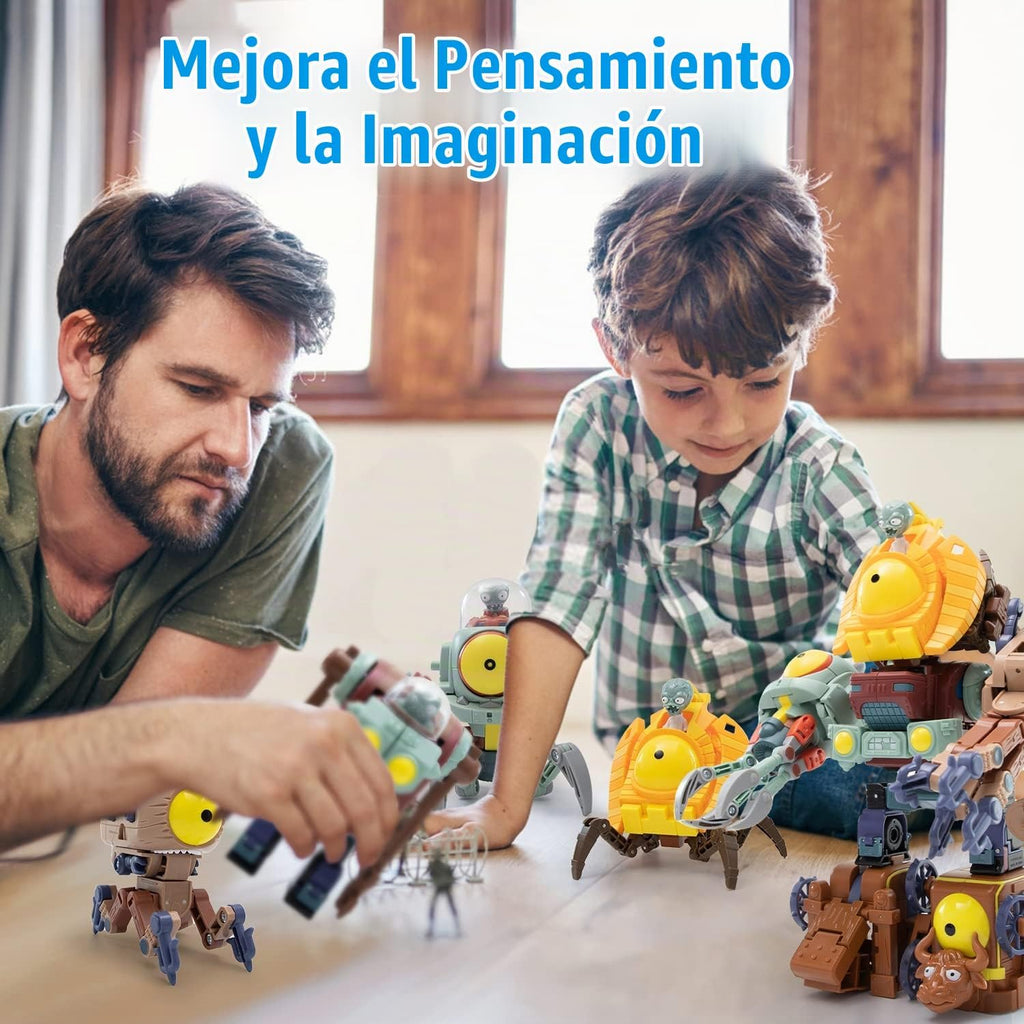 Maikerry BOSS Robot Set 5 en 1 - Figuras de acción juguetes para fa...