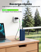 Cargador portátil Power Bank 50000mAh 22.5W Batería de carga rápida...