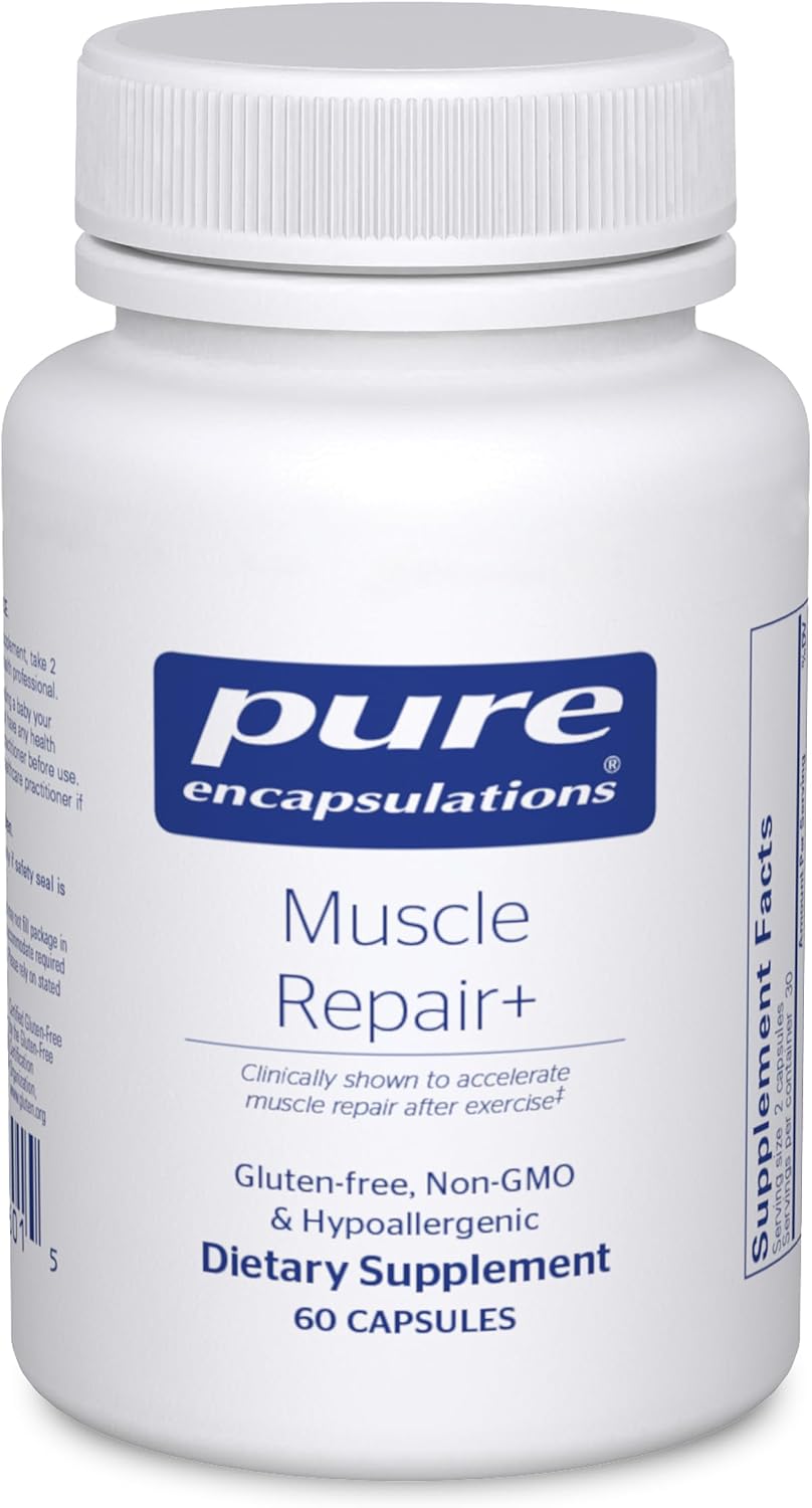 Pure Encapsulations Muscle Repair+ Athletic Nutricional, 60 Cápsula...