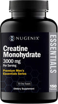 Nugenix Essentials - Cápsulas de monohidrato de creatina, 3000 mg,...