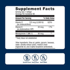 Metagenics Vitamina D3 + K - para la salud de las arterias, apoyo i...