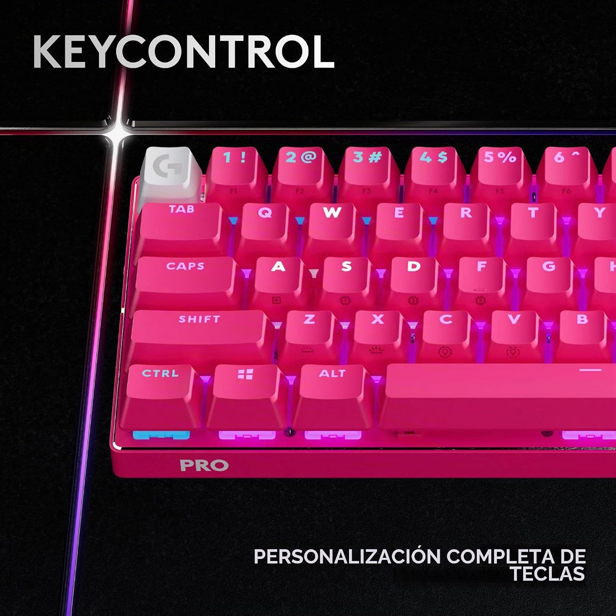 Logitech G PRO X Teclado inalámbrico para juegos 60% (óptica lineal...