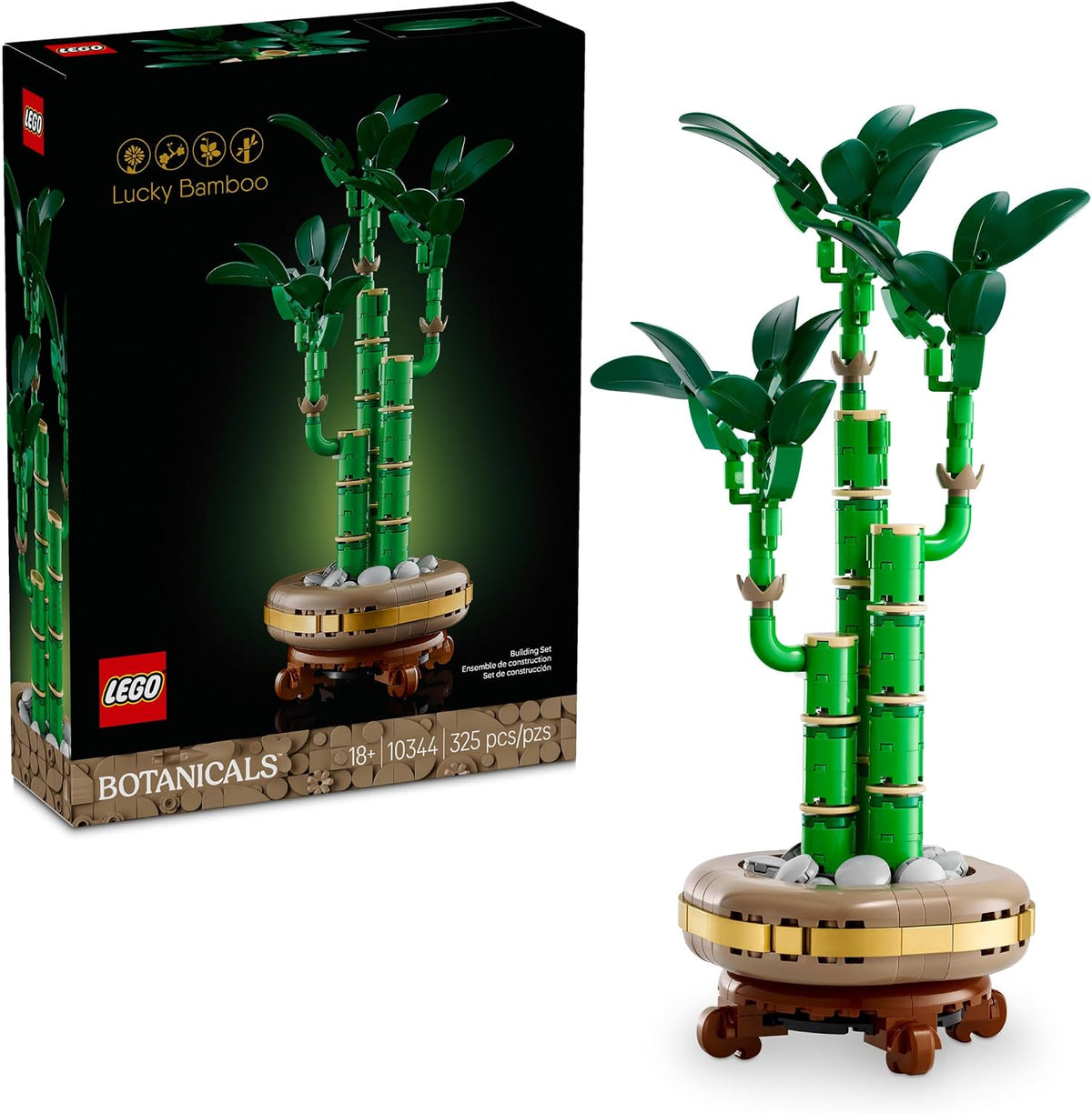 LEGO Botanicals - Juego de construcción de bambú de la suerte, plan...