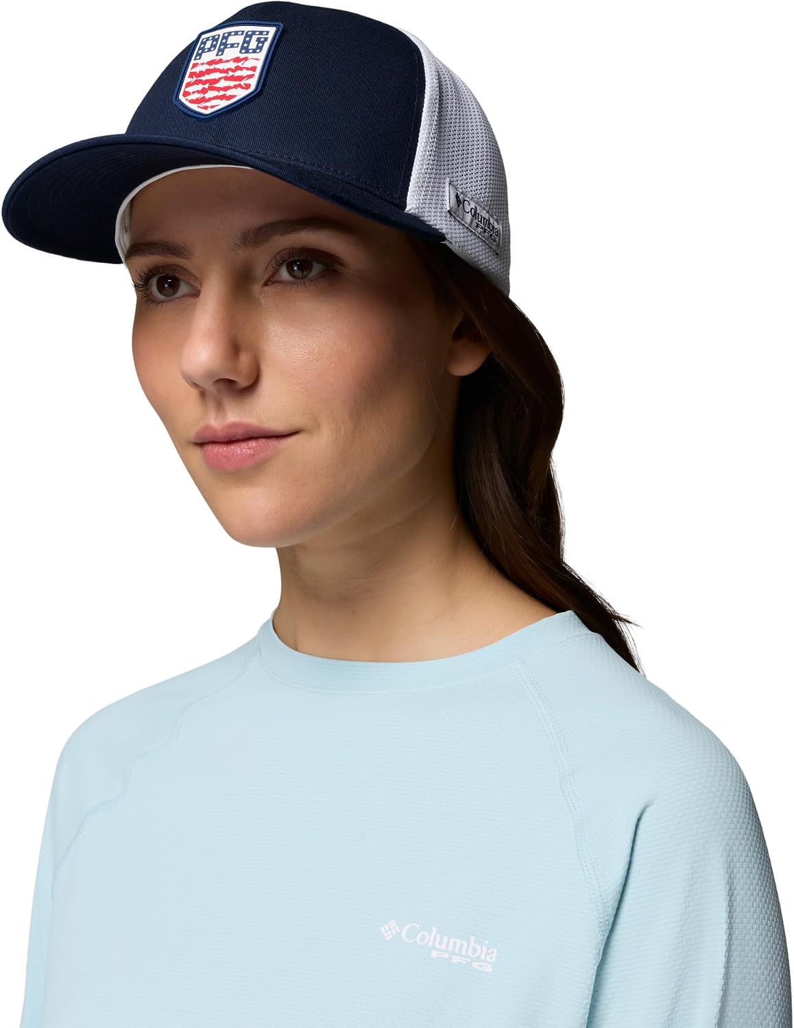 Columbia Malla PFG unisex para adultos con cierre elástico 3D