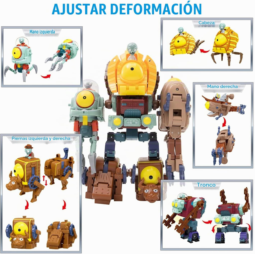 Maikerry BOSS Robot Set 5 en 1 - Figuras de acción juguetes para fa...