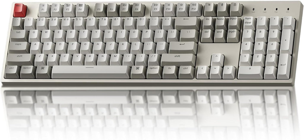 Keychron C2 Teclado Mecánico con Cable de Tamaño Completo Compatibl...