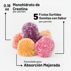 Force Factor Gomitas de monohidrato de creatina, certificado NSF |...