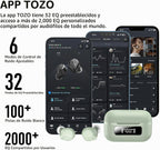 TOZO NC9 Auriculares inalámbricos híbridos con cancelación activa d...