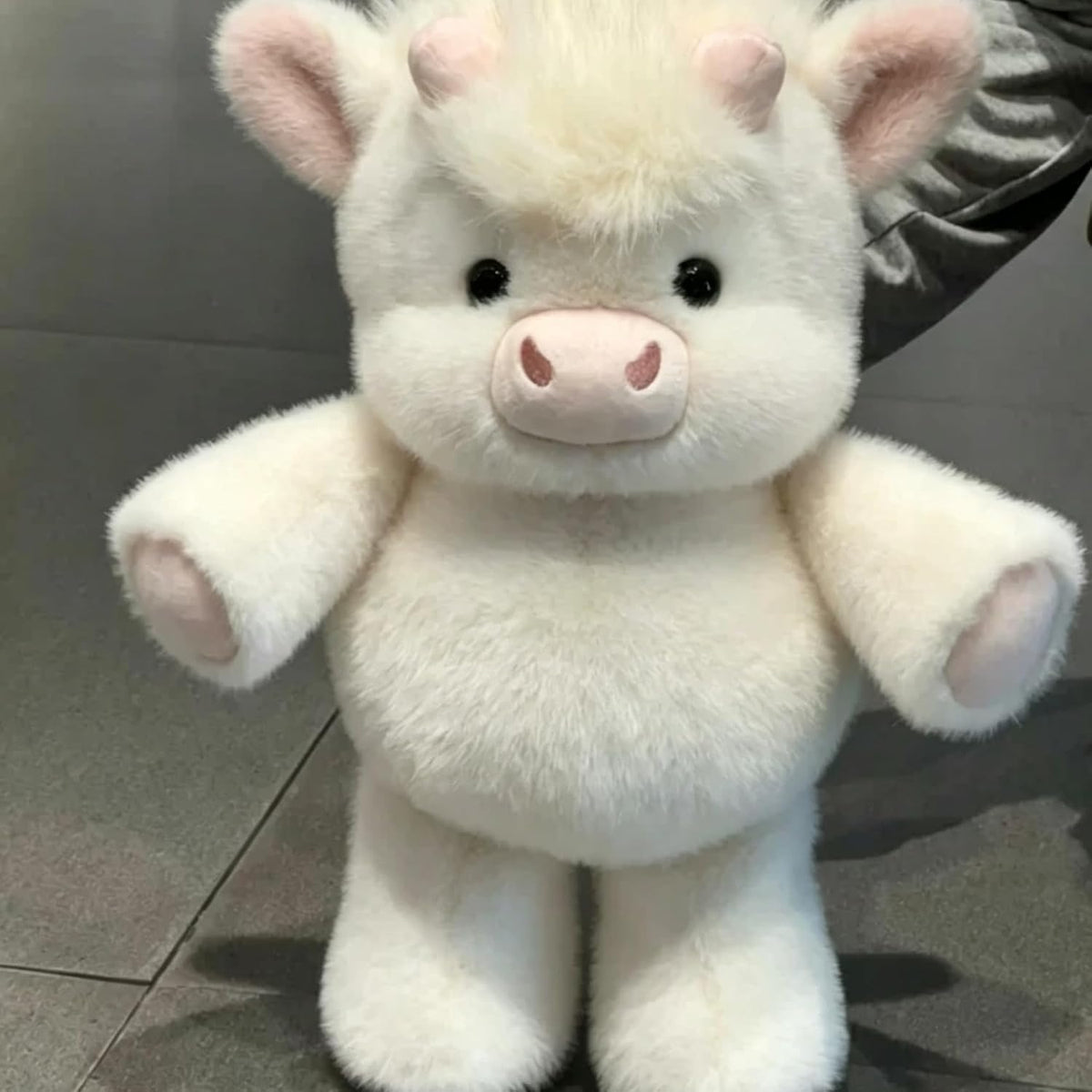 Peluche corriendo de vaca de las tierras altas, 16.5 pulgadas, ador...