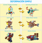 Maikerry BOSS Robot Set 5 en 1 - Figuras de acción juguetes para fa...