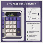 RK ROYAL KLUDGE Teclado mecánico inalámbrico S98 con pantalla intel...