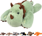 Niuniu Daddy - Almohada de peluche con peso de dinosaurio para niño...
