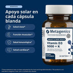 Metagenics Vitamina D3 + K - para la salud de las arterias, apoyo i...