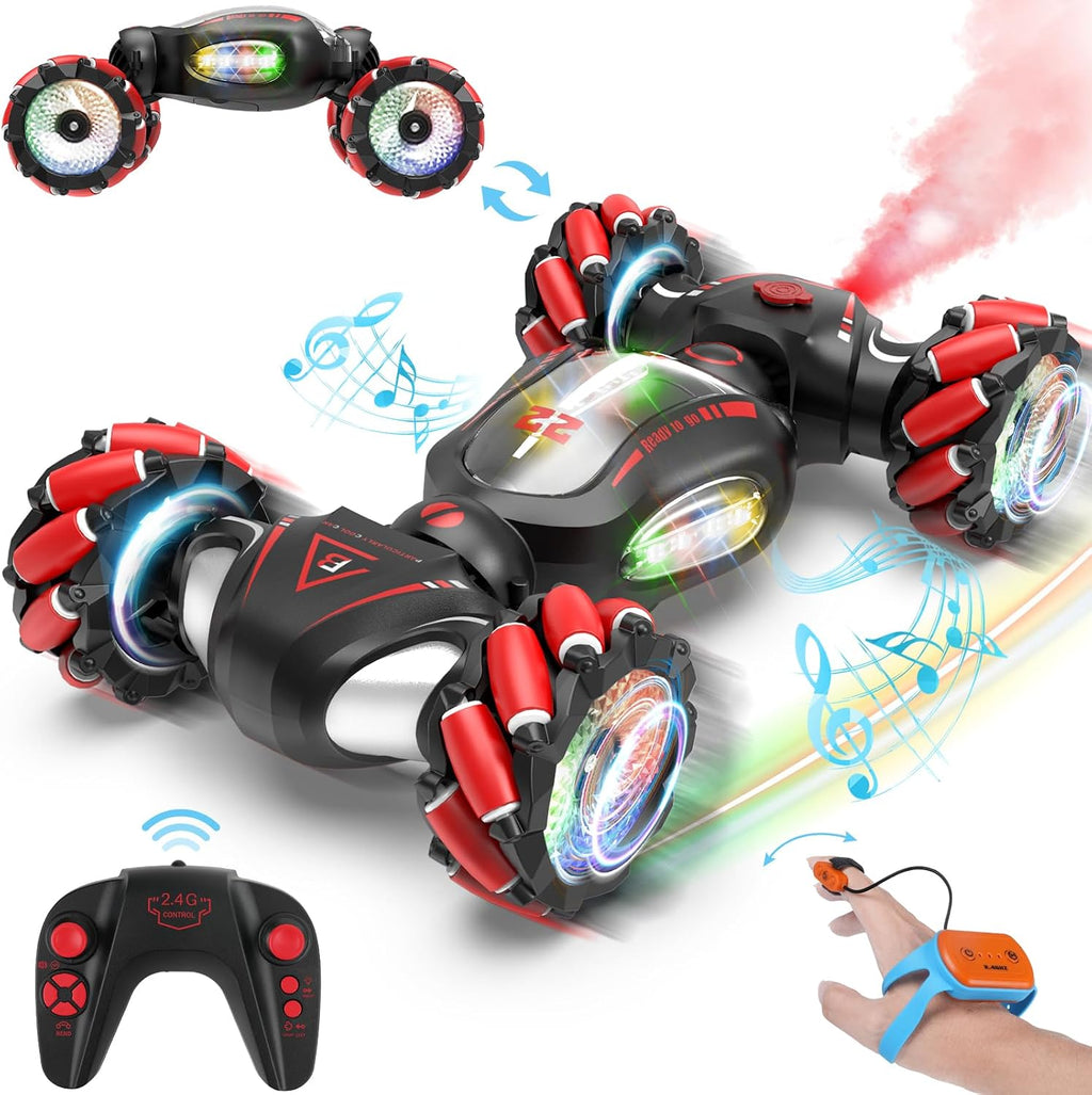 Fosgoit Juguete de auto de acrobacias RC con detección de gestos pa...