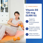 Pure Encapsulations Vitamina D3 125 mcg (5,000 UI) - Suplemento par...