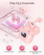KTGEE Auriculares inalámbricos Bluetooth 5.3, reproducción de 40 ho...