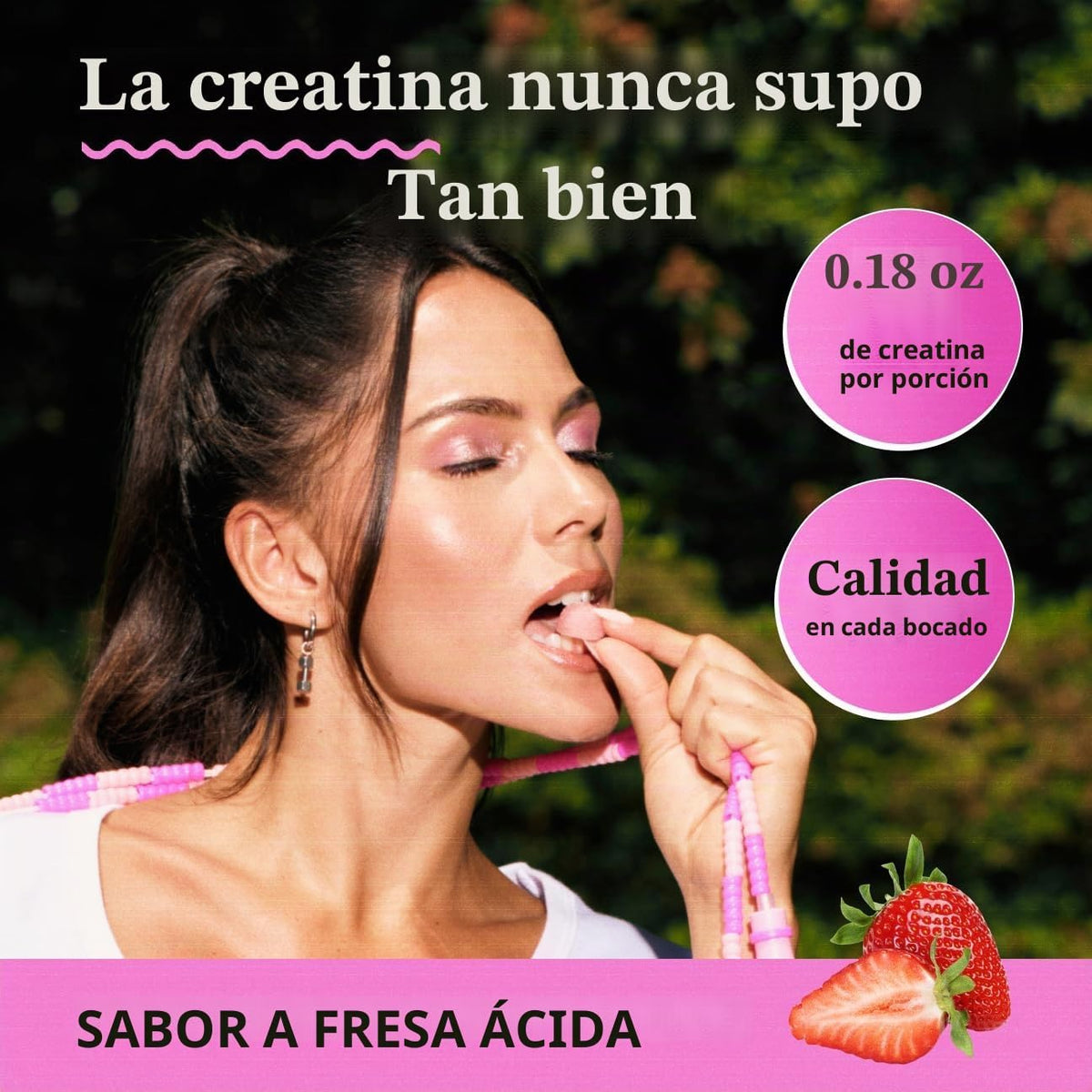 Lemme - Gomitas monohidrato de creatina, fresa agria (60 gomitas) |...