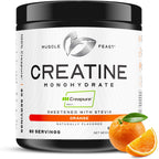Muscle Feast Creapure Creatina Monohidrato en Polvo, Naranja (300g)...