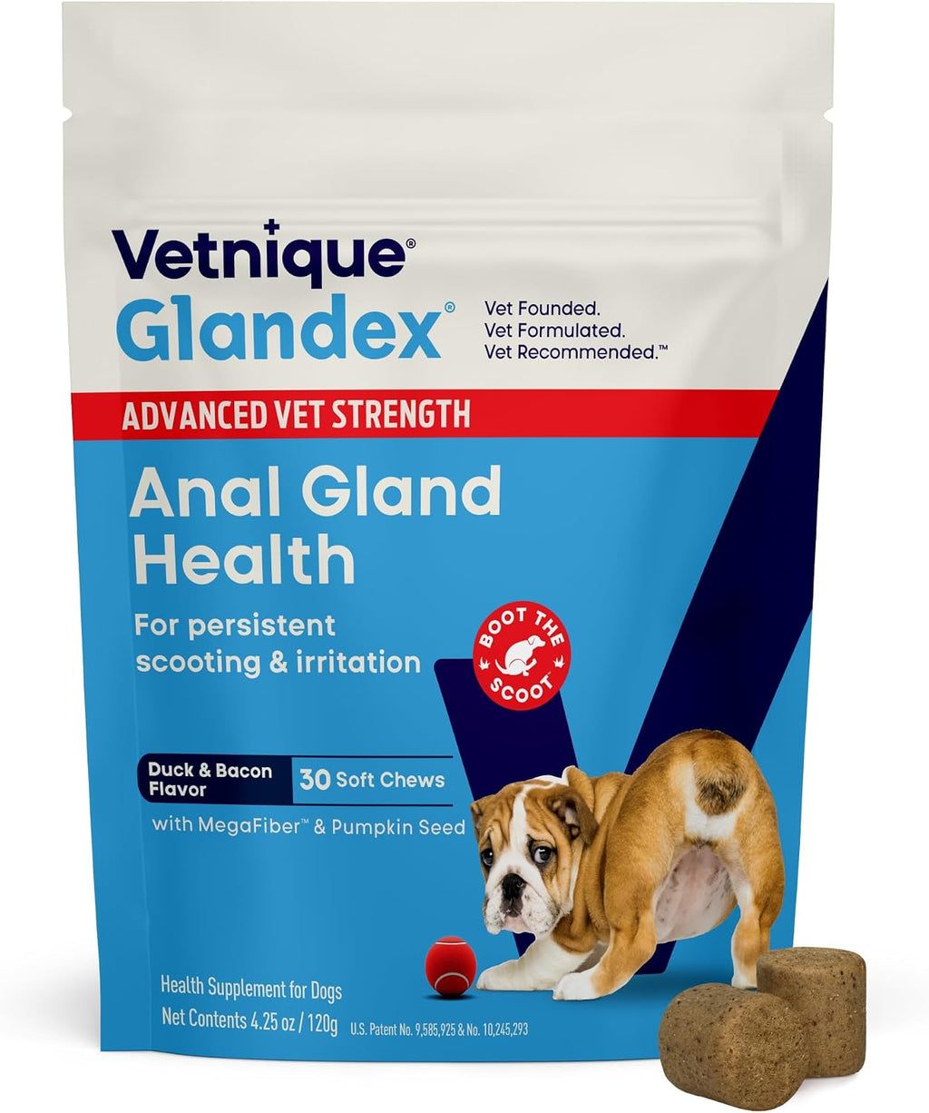 Vetnique Glandex Advanced Strength - Glándula anal masticable para...