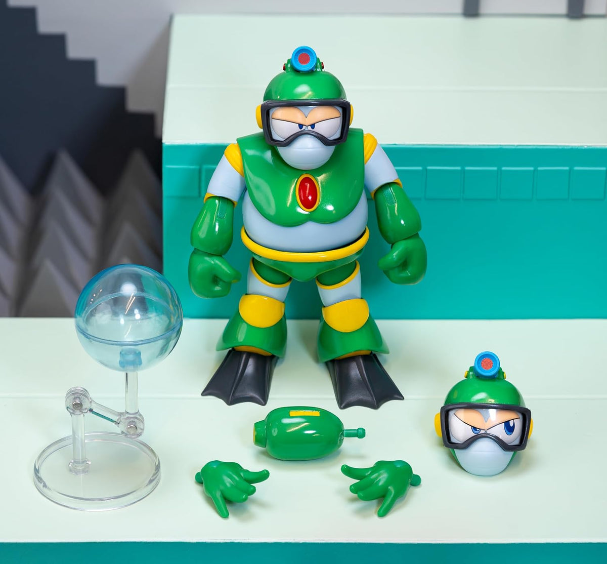 Jada Mega Man Wave 3 Bubble Man Figura de acción de juguete - Escal...