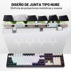 Redragon K745 PRO Teclado inalámbrico de 108 teclas RGB para juegos...