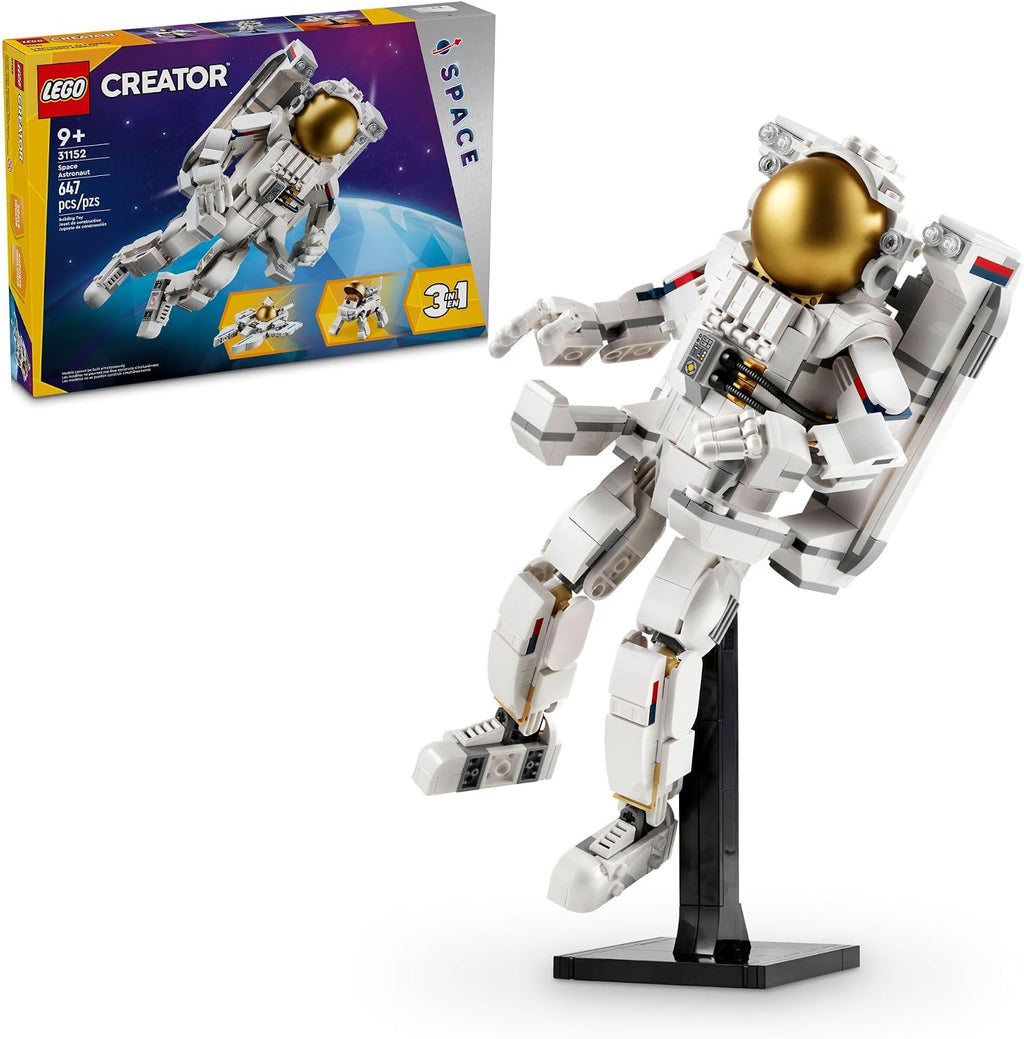 LEGO Creator Juguete de Astronauta Espacial 3 en 1, Set de Construc...