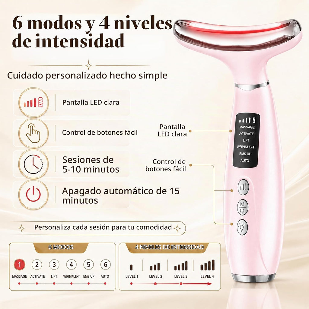 GIHWRRI Herramienta de escultura facial de 7 colores, terapia de lu...