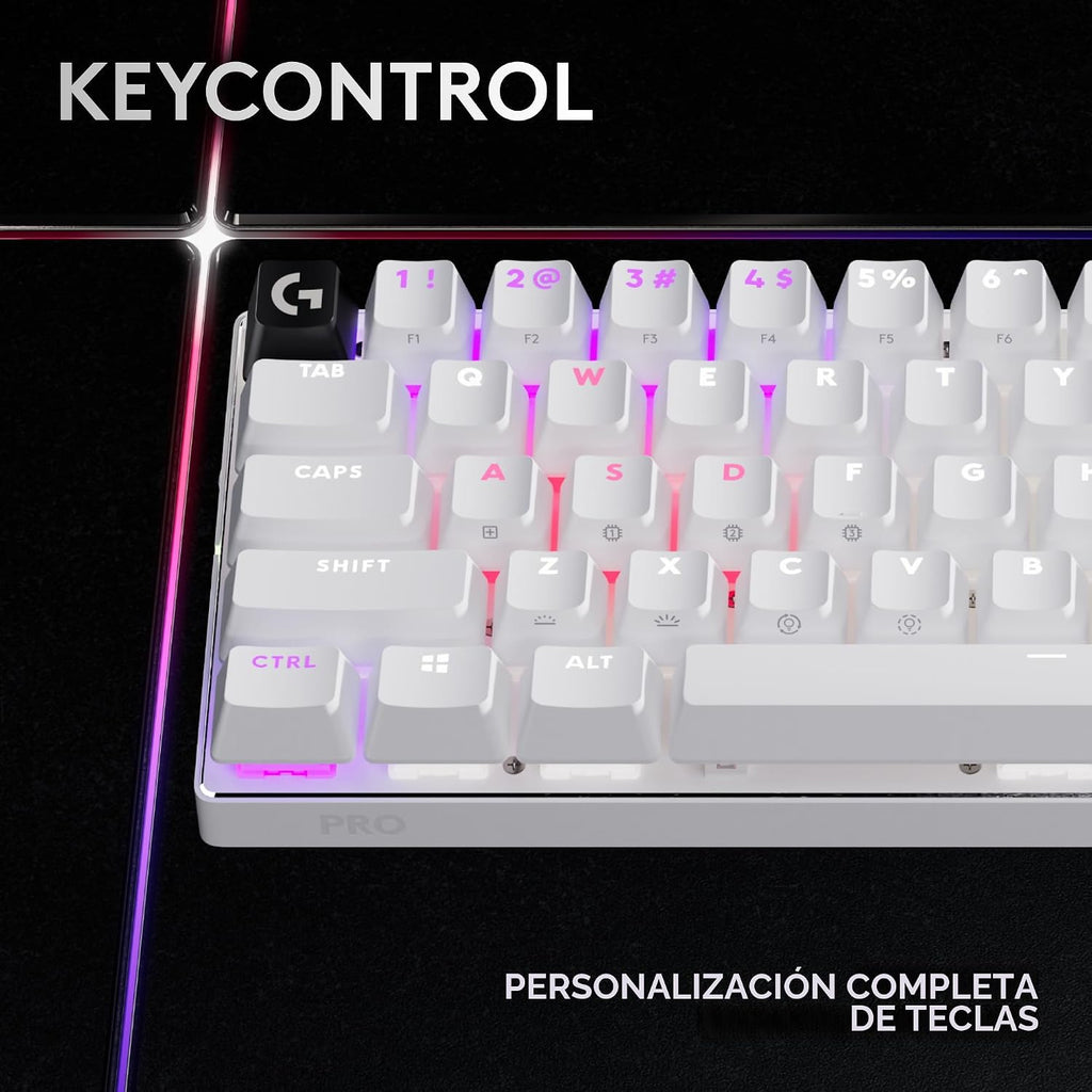 Logitech G PRO X 60% Teclado inalámbrico para juegos (óptico lineal...