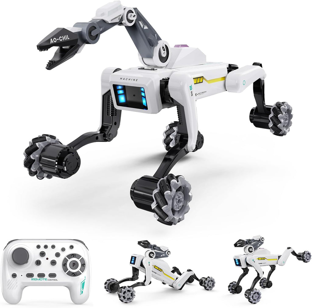 Perro robot inteligente con agarre, más de 30 acciones programables...