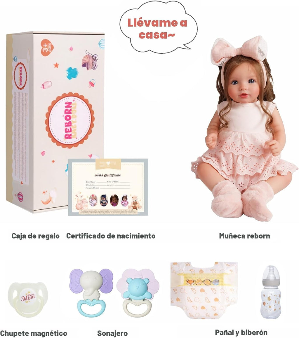 BABESIDE Dara - Muñecas de bebé Reborn realistas de 20 pulgadas, ca...