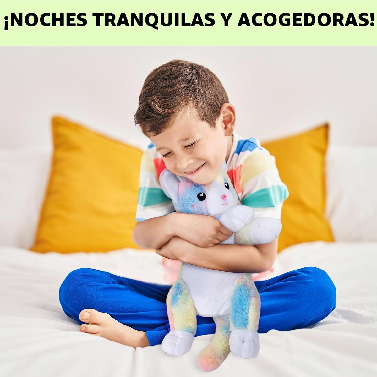 Happy Fuel Kittycorn - Gato de peluche para microondas, almohadilla...