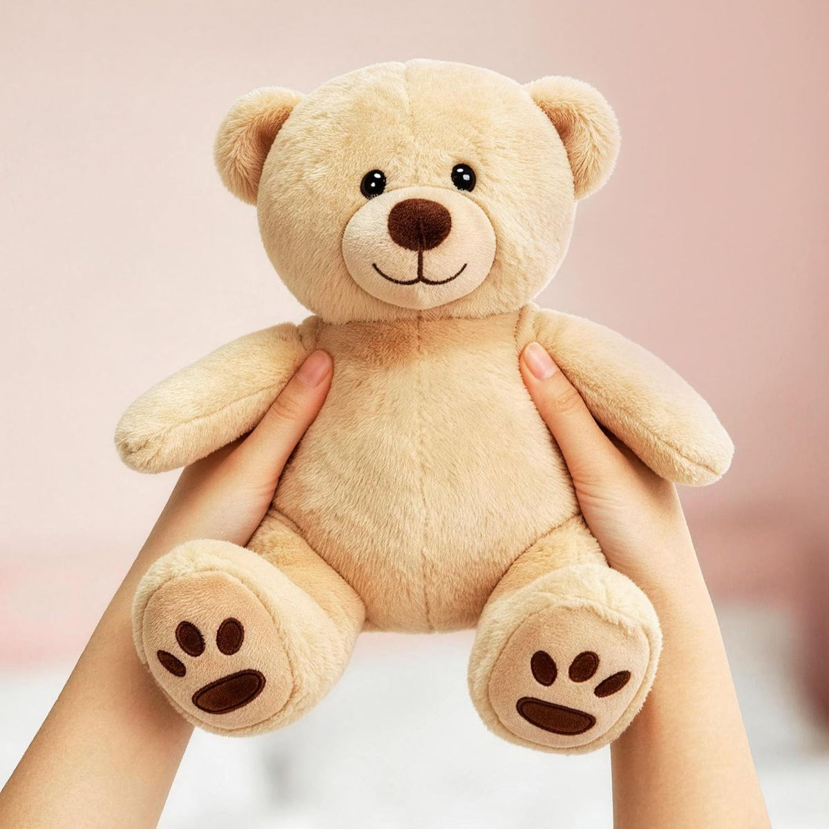 LotFancy Teddy Bear - Peluche de peluche suave de 12.0 in, color ma...