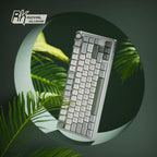 RK ROYAL KLUDGE Teclado mecánico R75 con cable con perilla de volum...