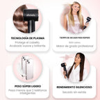 ELLA BELLA® Secador de Cabello de Plasma Compacto, Secador de Cabel...