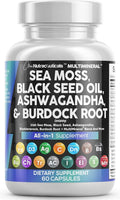 Clean Nutraceuticals Musgo Marino Aceite de Semilla Negra Ashwagand...