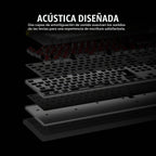 Corsair K70 CORE SE RGB Teclado mecánico con cable para juegos con...