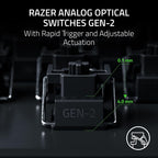 Razer Teclado Huntsman V3 Pro TKL 8KHz Esports para juegos, edición...