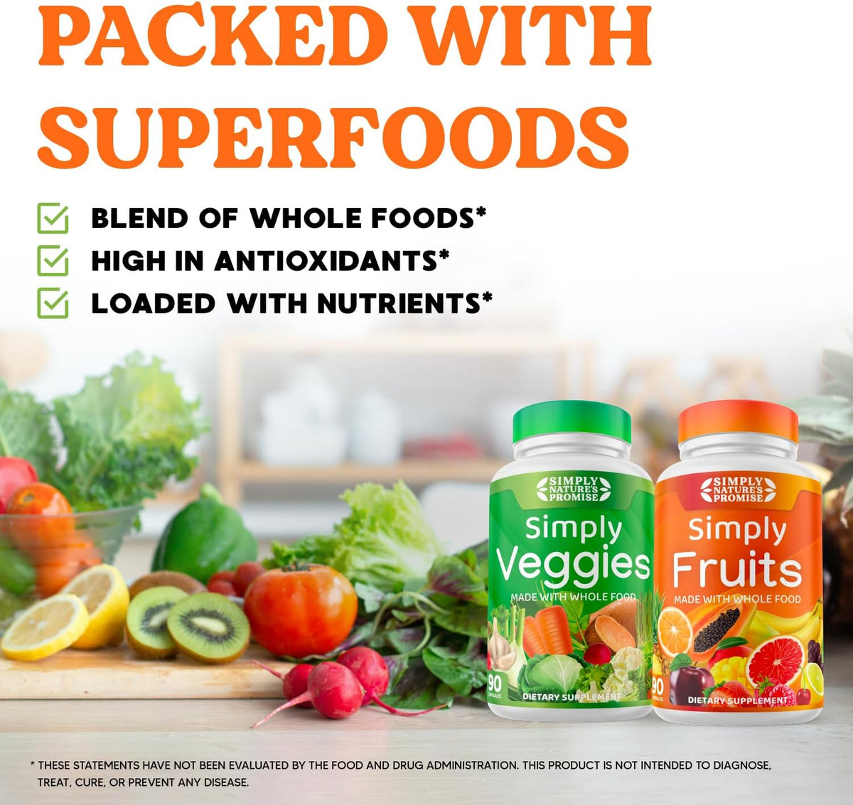 Simply Nature's Pledge - Repleto de más de 40 frutas y verduras...