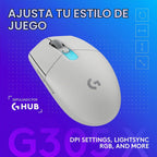 Logitech G Ratón inalámbrico para juegos 305 X Superlight - Blanco...