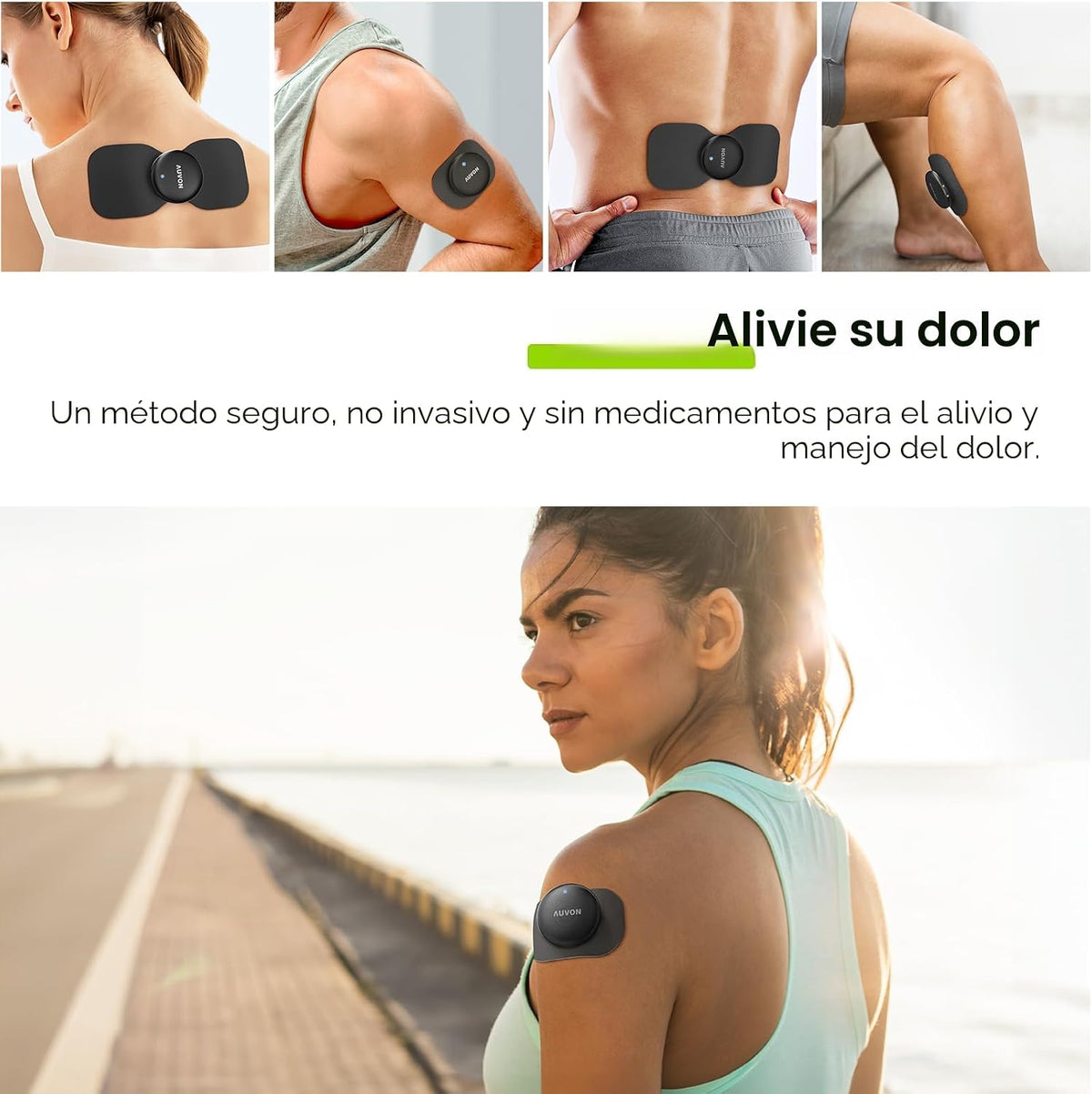 AUVON Estimulador muscular inalámbrico de 24 modos TENS Unit para a...